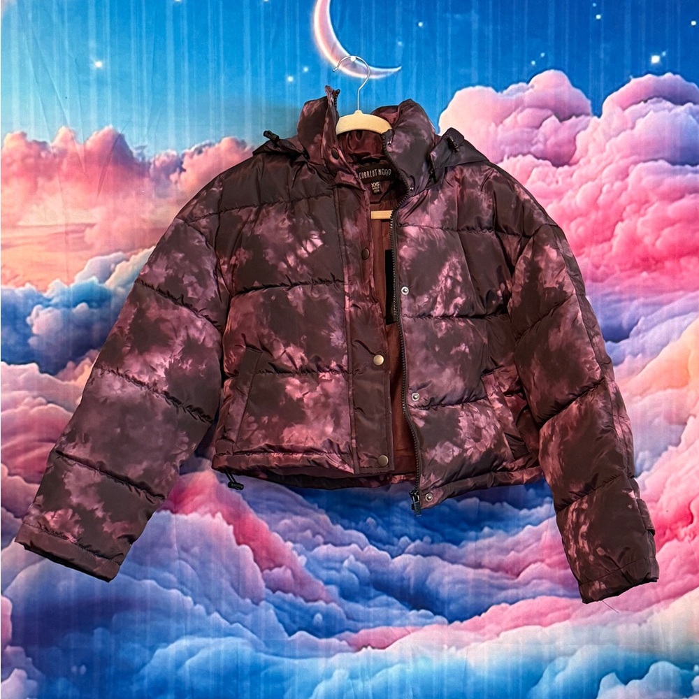 Current Mood Tie-Dye Puffer Jacket